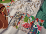 Pochette à bijoux fleurs des iles