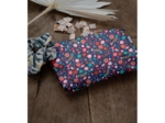 Mini pochette tissu huppette fleurie
