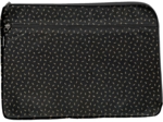 Pochette ordinateur 15 pouces  paille dorée noir