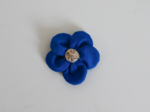 Mini Barrette Pétales de Fleur bleu navy