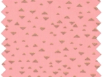 Tissu voile triangle or poudré