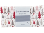 Coupon tissu 50 cm sapin gris rouge ex1113