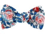 Barrette petit noeud london fleuri