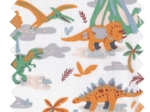 Tissu coton au mètre ex2359 dinos  volcan