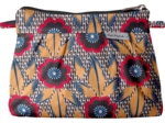 Mini pochette plissée fleurs de savane