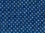 Tissu coton au mètre pastille blanc marine ex1014