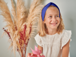 Bandeau Jersey Croisé Enfant bleu navy