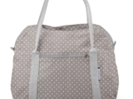 Sac bowling pois gris clair