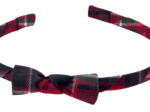 Serre-tête fin tartan rouge