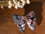 Barrette Mini Noeud Papillon monet lilas