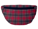 Sac banane tartan rouge