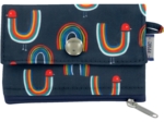 Mini pochette porte-monnaie poules en ciel