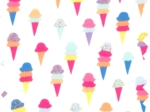 Coupon tissu 1 m ice cream