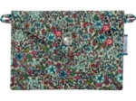 Petite pochette enveloppe fleur mentholé