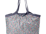 Sac cabas moyen pastel fleuri