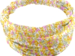 Bandeau fichu Enfant mimosa jaune rose