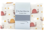 Coupon tissu 1 m le bal des escargots ex1084