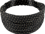 Bandeau fichu Enfant  paille dorée noir
