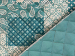Tissu matelassé ex2545 patch bleu