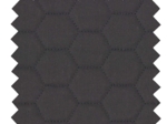 Tissu matelassé hexagonal noir