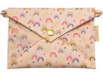 Petite pochette enveloppe arc en ciel