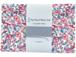 Coupon tissu 1 m boutons rose