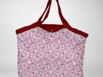 Sac cabas grand rose grenadine