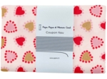 Coupon tissu 1 m petits coeurs