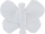 Barrette petit papillon blanc