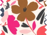 Coupon tissu 1 m champ floral