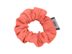 Mini Chouchou gaze dentelle corail