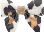 Barrette Mini Noeud Papillon leopard