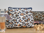 Mini pochette plissée leopard