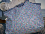 Sac cabas grand pastel fleuri