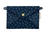Pochette enveloppe moyenne bulle bronze marine