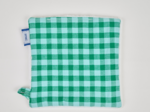 Carré Démaquillant Lavable vichy vert menthe