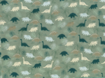 Tissu coton au mètre jurassic dino
