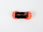 Barrette Noeud Anti-Glisse vichy orange fluo