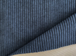 Tissu velours velours côtelé large marine