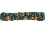 Barrette cheveux tressée eventail or vert