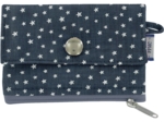 Mini pochette porte-monnaie etoile argent jean