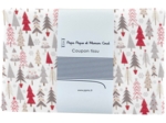 Coupon tissu 1 m sapin gris rouge ex1113