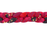 Barrette cheveux tressée féérie fuchsia