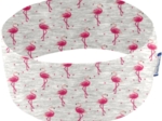 Bandeaux jersey  flamant gris