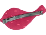 Barrette mésange plumetis rose fuchsia