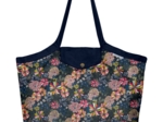 Sac cabas taille moyenne plissé dahlia rose marine