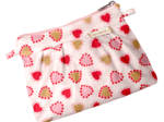 Mini pochette plissée petits coeurs