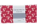 Coupon tissu 50 cm cosmo rouge ex1009