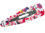 Barrette clic-clac tissu lianes printanieres