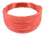 Bandeau fichu Enfant gaze dentelle corail